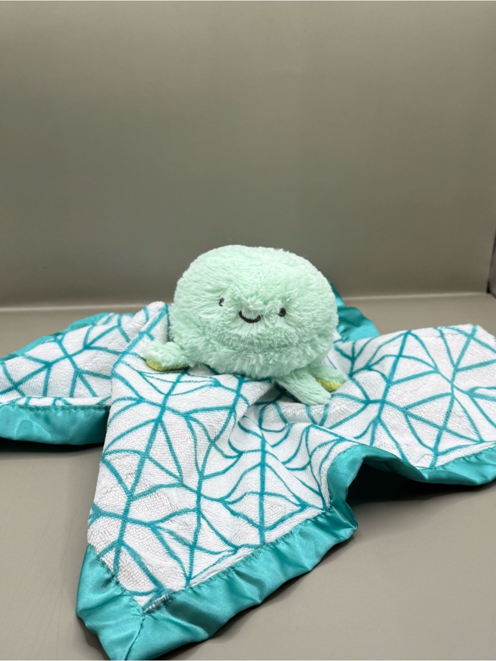 Cloud Island Jelly Fish Baby Lovey Security Blanket Plush Soother Stuffed Animal